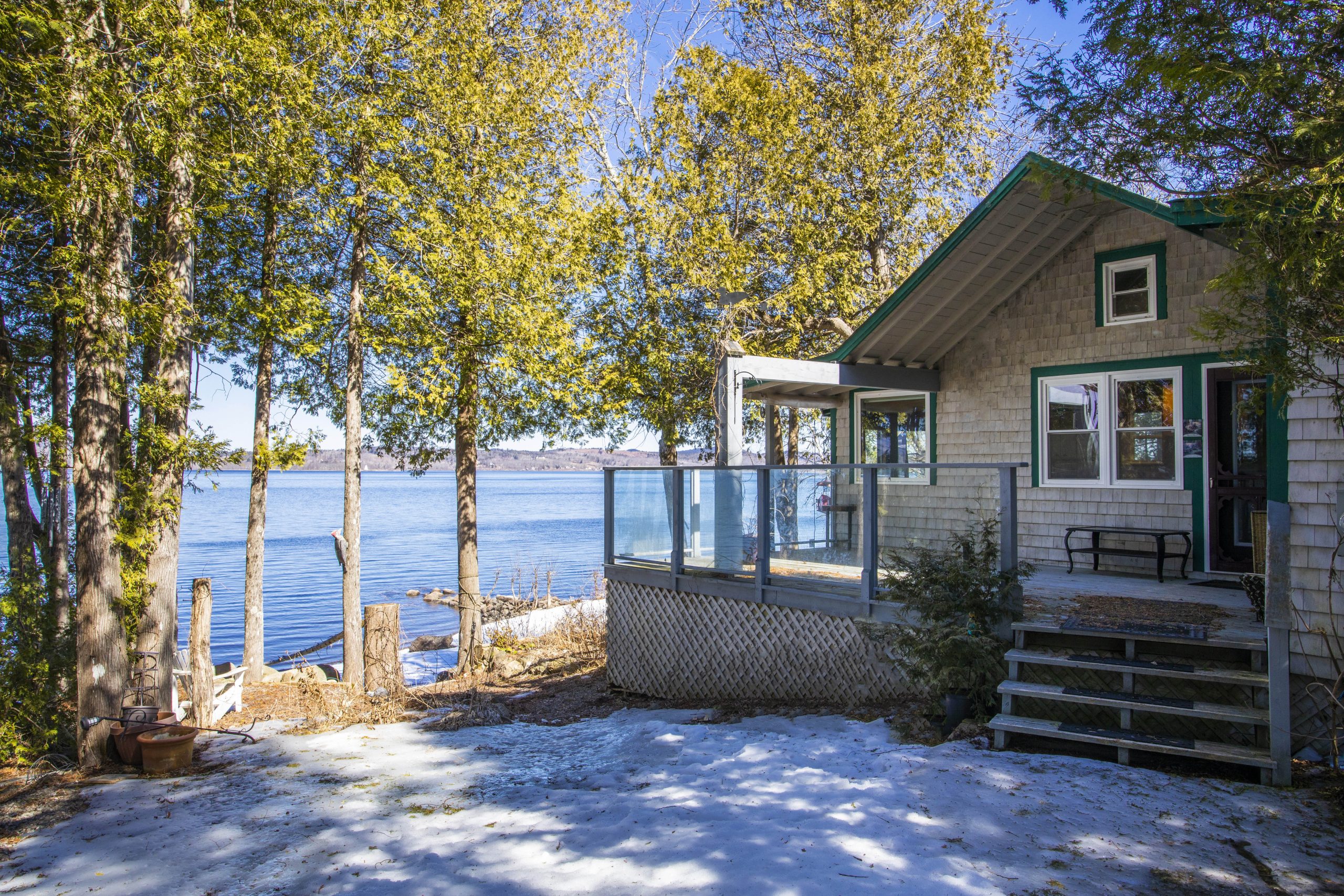 Wooded Waterfront Cottage On The Saint John River Rothesay Real Estate